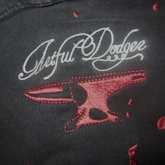 Artful Dodgers "Robbers of the Grave" Embroidered Vintage Zip Up Hoodie - Picture 4 of 10